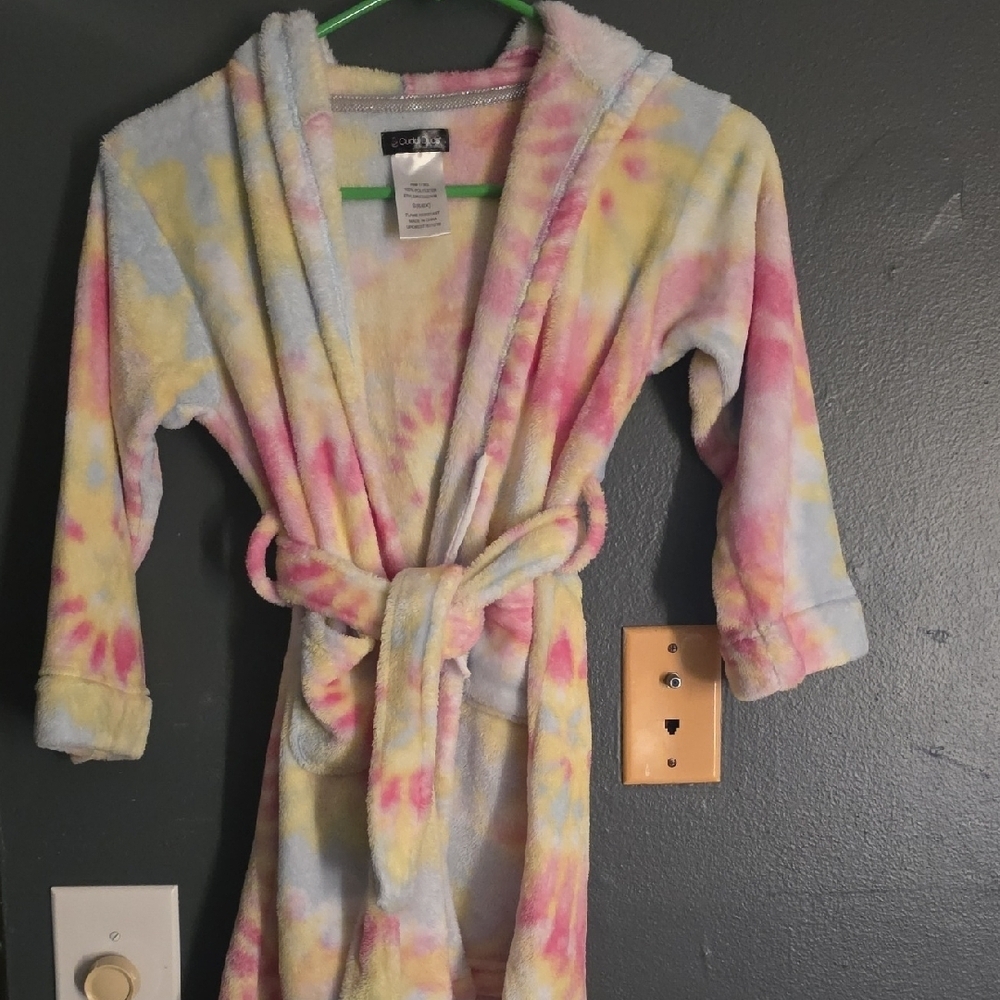Cuddl Duds Kids Tie-Dye Pajama Robe